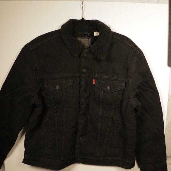 Levi's Ex-Boyfriend Trucker Jacket Sherpa **NWT** - Picture 6 of 10
